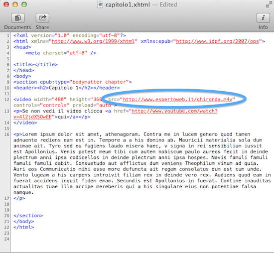 tag multimediale nel file html