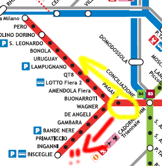 mappa metropolitana milano
